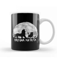 Hakuna Matata Lion King Kupa Bardak Porselen