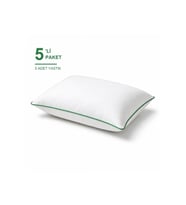 Biyeli Yastık 5'li Paket 50x70 cm 600 gr Boncuk Silikon Dolgulu Yeşil