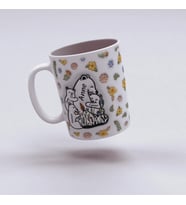 Ayı Anne - Baba ve Çocuklar Kişiye Özel Anne Çocuk Kupa Bardak, Anneye Doğum Günü Hediyesi, 330ml, Beyaz, 1-6 Çocuk (Doğal Beyaz)