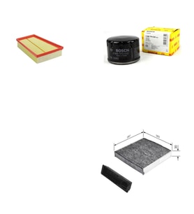 Bosch Filtre Bakım Seti Renault Scenic II 1.6 2.0 Benzinli 2003-2008 Hava + Yağ f. + Polen Filtre Filtron