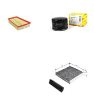 Bosch Filtre Bakım Seti Renault Scenic II 1.6 2.0 Benzinli 2003-2008 Hava + Yağ f. + Polen Filtre Filtron