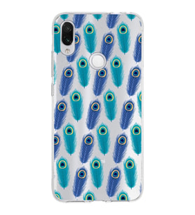 PrintiFy Xiaomi Redmi Note 7 ile Uyumlu 1mm Slim Fit Nazar Boncuğu 4 Baskılı Şeffaf  Kılıf