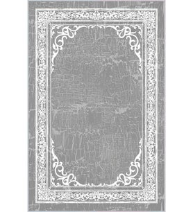 Eliana Home Baskılı, Yıkanabilir Kaymaz Taban Salon Halısı LNA1371-HY-940 100x150 cm (Gri)