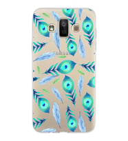 PrintiFy Samsung Galaxy J7 Duo ile Uyumlu 1mm Slim Fit Nazar Boncuğu 3 Baskılı Şeffaf  Kılıf