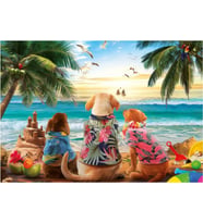 Educa 1000 Parçalı Sahildeki Köpekler Puzzle - 20291 - Dogs on the Beach