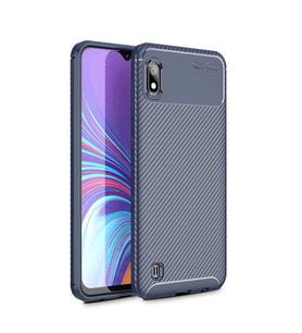 Samsung Galaxy A10 Kılıf Esnek Soft Karbon Tasarım Legion Serisi (Lacivert)