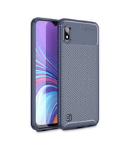 Samsung Galaxy A10 Kılıf Esnek Soft Karbon Tasarım Legion Serisi (Lacivert)