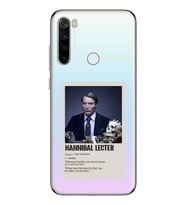 Redmi Note 8 Uyumlu Hannibal Lecter Minimalist Poster Desenli Şeffaf Telefon Kılıfı
