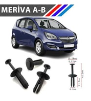 Opel Meriva A-B Tampon Klipsi 51111964186 M1764-4 100 Adet