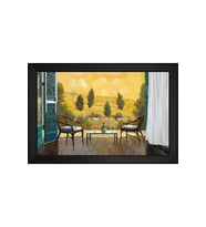 Manzara Temalı Kanvas Tablo 50 x 70 cm Siyah Çerçeve