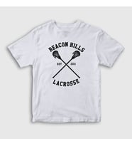 Presmono Unisex Çocuk Beyaz Beacon Hills Lacrosse Dizi Teen Wolf T-Shirt 330622tt (Beyaz)