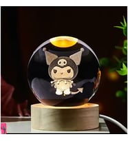 Kuromi Işıklı Cam Küre Cap 6 Cm Kod 63