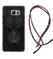 Samsung S7 Edge S20 Fe Plus Ultra S21 S22 Kılıf Boyun Asklı Rasta Silikon Black Fox 1325