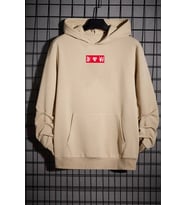 Chinesebox Kapşonlu Hoodie (Bej)