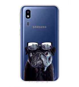 PrintiFy Samsung Galaxy A2 Core ile Uyumlu 1mm Slim Fit Köpek 3 050f Baskılı Şeffaf  Kılıf