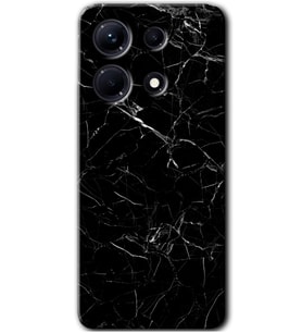 İnfinix Note 30 Pro Kılıf HD Desen Baskılı Kılıf - Siyah Mermer