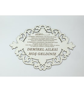 Kişiye Özel Ahşap Süssüz Kapı Süsü