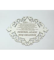 Kişiye Özel Ahşap Süssüz Kapı Süsü
