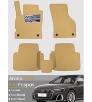 AUDİ A8 L (2017-2024) Uyumlu EVA Paspas Tam Set–Araca Özel,Su Geçirmez,Hızlı ve Kolay Montaj