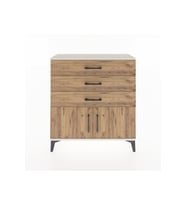 Arges Şifonyer Tek Raflı 3 Çekmeceli 2 Kapaklı 88x30x96 Aytaşı-Çam