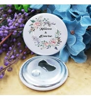 30 Adet Söz Nişan Kına Düğün Hediyelik Açacak Magnet Metal 58 mm-