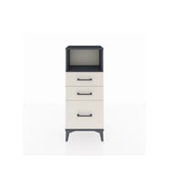 Arges Komodin Tek Raflı 3 Çekmeceli 44x30x106 Antrasit-Aytaşı
