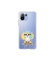 Xiaomi Mi 11 Lite ile Uyumlu Splash Mirket Tasarımlı Şeffaf Silikon Kılıf