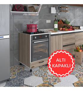 Kenzlife ankastre modülü kabini malik ejder crd fırın ocak dolabı kapaklı ayarlı ayaklı