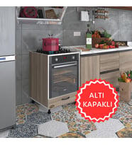 Kenzlife ankastre modülü kabini malik ejder crd fırın ocak dolabı kapaklı ayarlı ayaklı