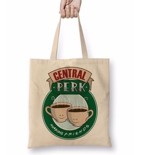 Friends Central Perk Bez Çanta Uzun Saplı