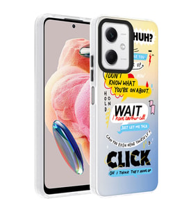 Xiaomi Redmi Note 12 4G Kılıf Desenli Zore Dragon Sert Kılıf Kelimeler