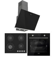 Hafele Orion Siyah Ankastre Set 7 (Orion II Ocak + Orion Fırın + Orion Davlumbaz