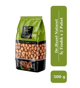 Drhazel Naturel Çiğ İç Fındık 500 g X 2 Paket