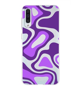 Samsung Galaxy A50  Kapak Renkli Desen Tasarımlı Şeffaf Silikon Kılıf