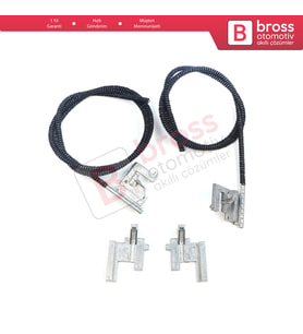 Renault Clio MK2 1998-2012 için Sağ Sol Elektrikli Sunroof Kızak Halat ve Metal Ayak Seti