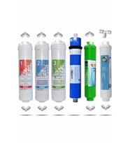 Kapalı Kasa 12 Inç Su Arıtma Cihazı Filtresi 6 Aşamalı 80 Gpd King Membranlı Inline Filtre Seti