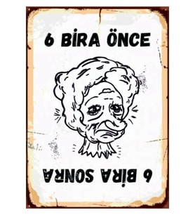 Ahşap MDF Poster (27x18cm)