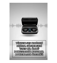 Mey İthalat® Kablosuz Bluetooth Kulaklık ve Kordon Hediyeli Akıllı Saat Nabız Ölçer Uzun Pil Ömrü