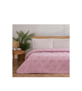 Özdilek Trendy Embos Tek Kişilik Battaniye(155x220)-Art Deco Menekşe