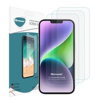 Microsonic Apple iPhone 14 Plus Screen Protector Nano Glass Cam Ekran Koruyucu (3`lü Paket) (Renksiz)