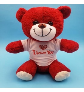 Kırmızı I Love You Peluş Ayıcık
