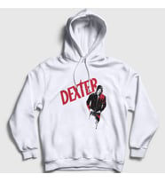Presmono Unisex Beyaz Dexter Kapüşonlu Sweatshirt 188493tt