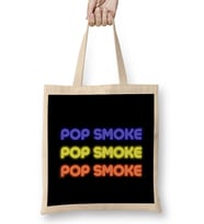 Pop Smoke Art Gift Bez Çanta Uzun Saplı