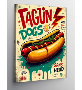 Kanvas Tablo Tagun Dogs Poster