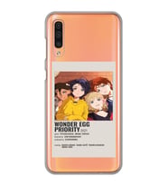 Samsung Galaxy A70 Uyumlu Wonder Egg Priority Tasarımlı Şeffaf Telefon Kılıfı