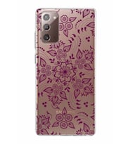 Samsung Galaxy Note 20 Kapak Nostalji Desen Tasarımlı Şeffaf Silikon Kılıf