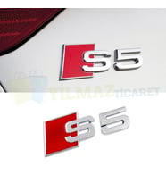 Audi S5 Logo Arka Bagaj Arma Amblem Paslanmaz Çelik Yüksek Kalite