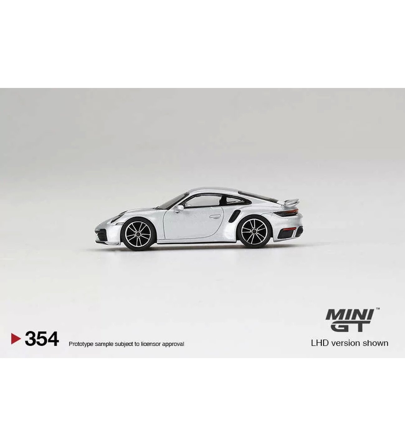 Mini GT 1:64 Porsche 911 Turbo S GT Silver Metallic