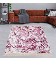 Batik Desenli Renk Geçişli Dijital Baskı Yıkanabilir Kaymaz Taban Modern Salon Halısı ve Yolluk (Çok Renkli)
