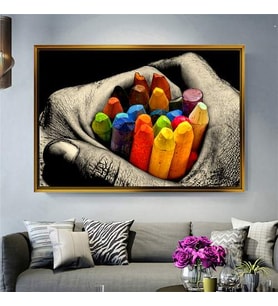 Altın Çerçeveli dekoratif tablo a442 (Gold)